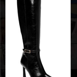 AQUA Elegant Black Knee-High Women's Boots Size 8.5